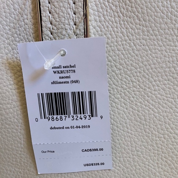 Kate Spade Small Satchel Naomi In Soft Limestone - Picture 8 of 8